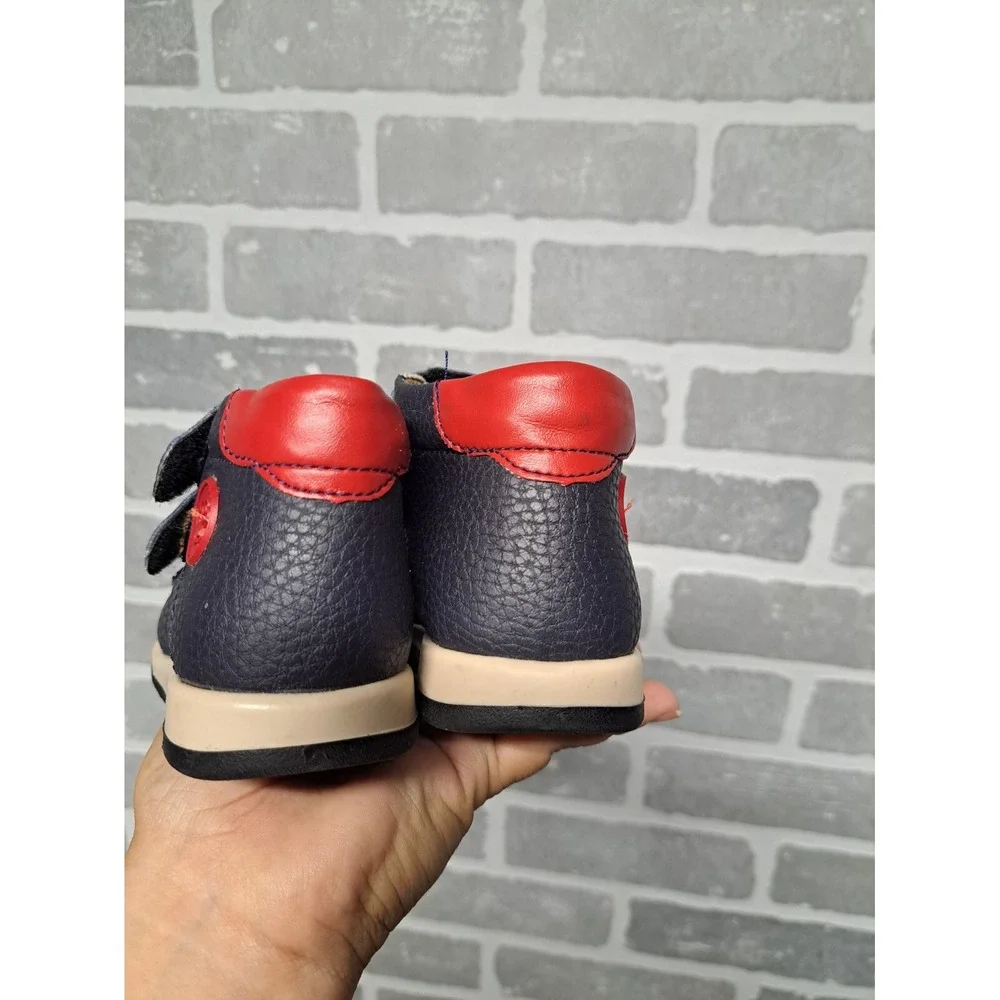 Ferrato Kid's Boy Toldder Ankle Boots Children's Shoes Footwear Blue/Red‎ Size 8